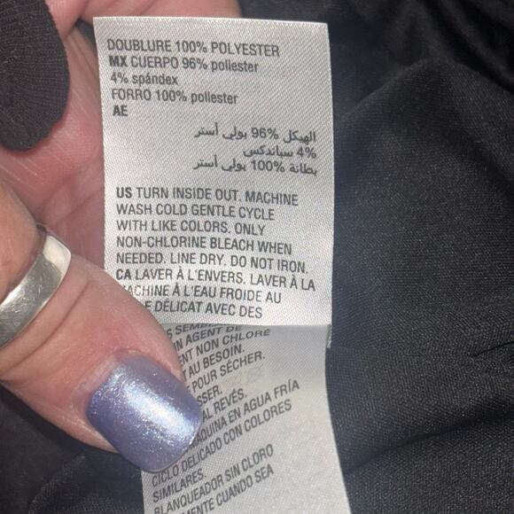 Inc International Concepts Top Black Sequin Blouse XXL NEW Lined Holidays Party - Picture 8 of 9